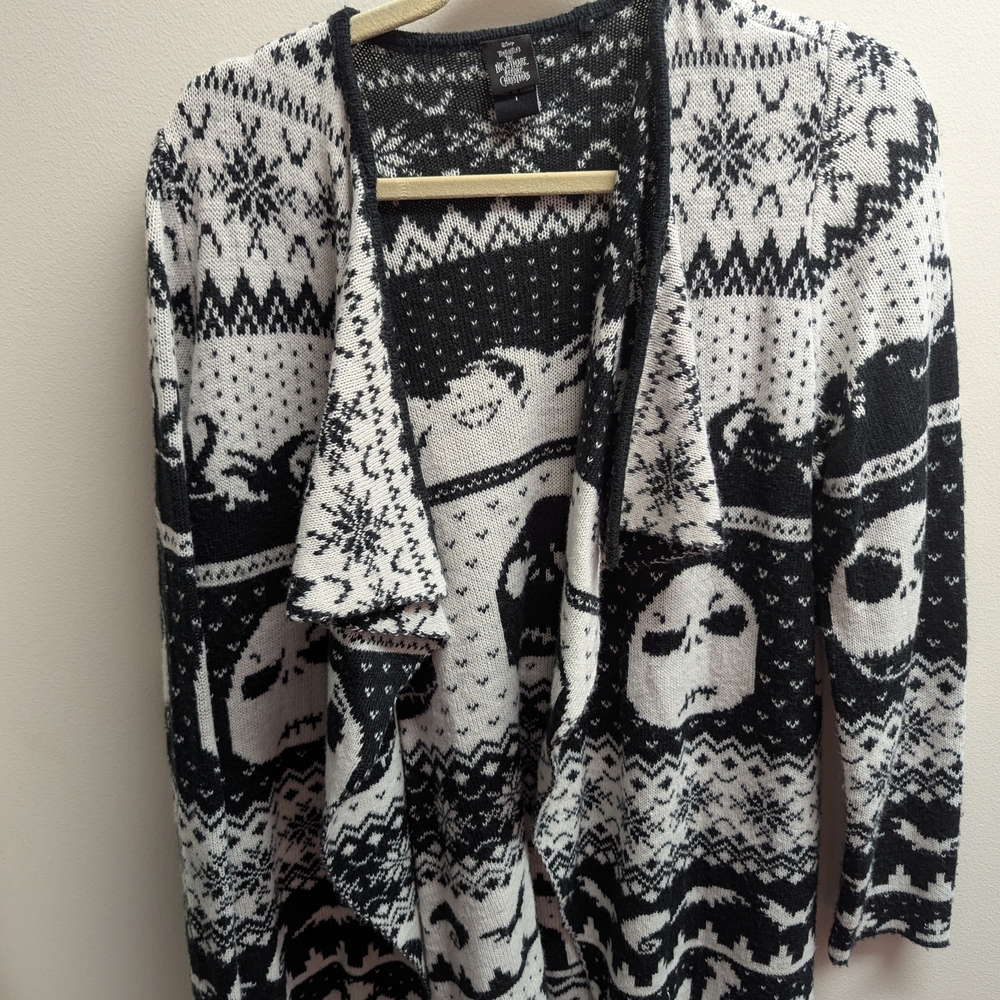 Nightmare Before Christmas Drape Cardigan Sweater
